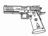 Gun Coloring Pages Duty Call Pistol Nerf Drawing Print Printable Guns Ops Revolver Rifle Colouring Color Hand Water Getdrawings Holding sketch template