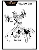 Coloring Guardians Galaxy Star Lord Printable Pages Colouring Sheet Choose Board Sheets Print sketch template
