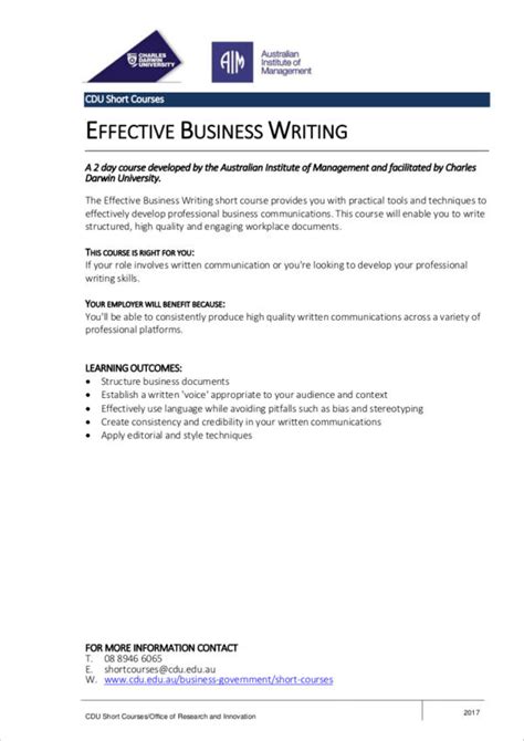 business writing samples templates   ms word