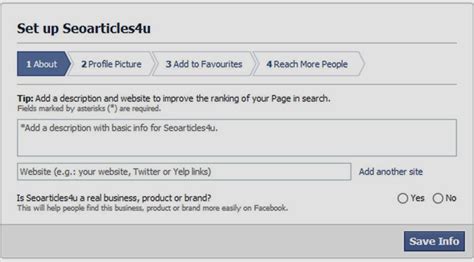 create facebook fan page   blogwebsite search engine optimization seo tips