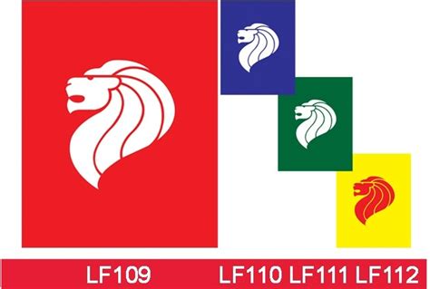 lion head flags colour rc cc flags  products flag manufacturer singapore