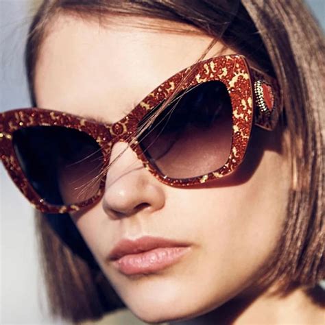 Hbk Vintage Cat Eye Sunglasses Red Heart Ladies 2019 New Classic Luxury