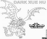 Invizimals Xue Hu Dark Lost Tribes Coloring Pages Dragon sketch template