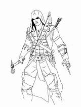 Creed Coloring Pages Color Assassin Printable Ezio Print Sketch Odyssey Connor Drawing Character Template Choose Board sketch template