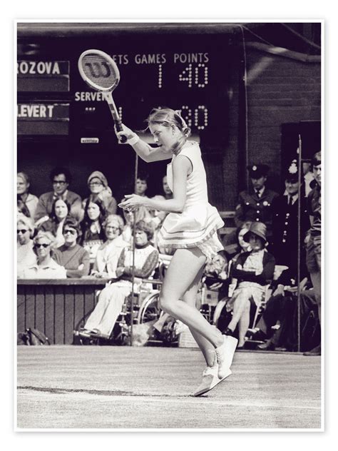 Chris Evert Lloyd Tennis Player I Van Bridgeman Images Als Poster