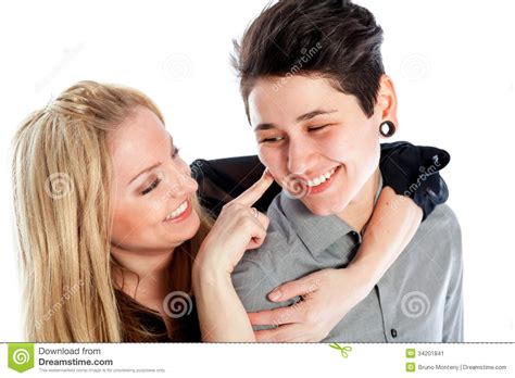 same sex couple isolated on white background stock image image of couple togetherness 34201841