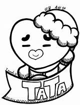 Bt21 Tata Christmas Coloring Pages Color Mang Printable Alexandria Favourites Add Wonder sketch template
