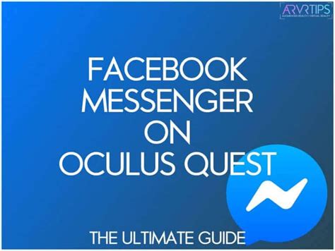 facebook messenger on oculus quest the 1 guide