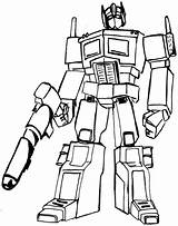 Coloring Transformers Pages Optimus Prime Color Popular sketch template
