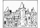 Colorear Schloss Kasteel Castello Kleurplaat Disegno Malvorlage Zum Ausmalbild Kostenlose Educima Schoolplaten Schulbilder Stampare Educolor sketch template
