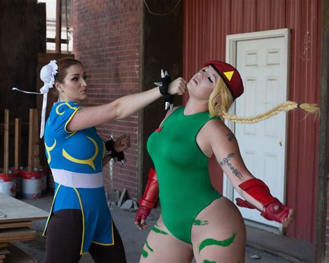 streetfighter cosplay cammy by baroness von t cosplay chun li by kacey