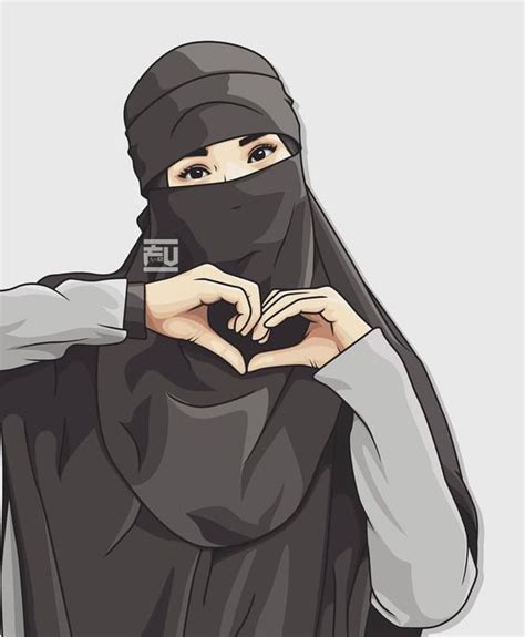 Pin By Heer🔥🔥🥰 On Hajib Cartoon Anime Muslimah Islamic Cartoon