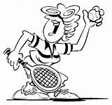 Tennis Coloring Pages Table Court Sport Colouring Getcolorings Getdrawings sketch template