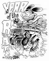 Rat Fink Cartoon Coloring Pages Car Drawing Cars Drawings Google Style Roth Ed Big Monster Sketch Daddy Rods Book sketch template
