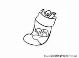 Coloring Advent Pages Sock Kids Sheet Title sketch template