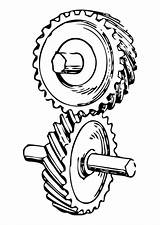 Gear Coloring Wheel Pages Vehicles Drawings Edupics sketch template