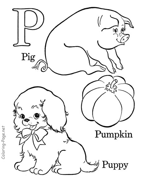 alphabet coloring book page coloring home