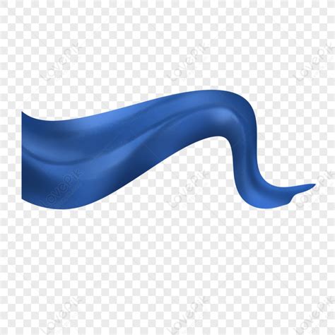dark blue ribbon fabric wave streamers ribbon png image