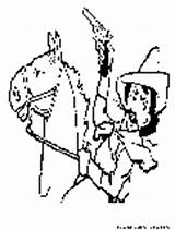 Cowboy Bandit Pages Coloring Printable Fun sketch template