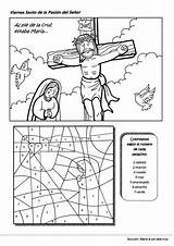 Colorear Pascua Catequesis Ciclo Jesús Colorea Scuola Elrincondelasmelli Cristianos Camino sketch template