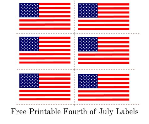 printable   july labels