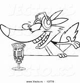 Microphone Outline Toonaday sketch template