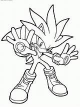 Coloring Sonic Metal Pages Printable Popular sketch template