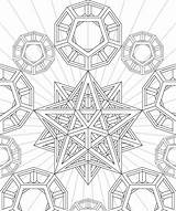 Coloring Pages Geometry Sacred Geometric 3d Op Stellated Dodecahedron Deviantart Adult Fractal Printable Colouring Book Pattern Drawing Print Color Mandala sketch template