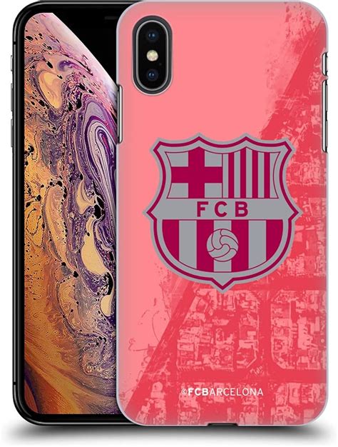 amazoncom official fc barcelona   crest kit hard  case  iphone xs max