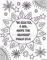 Coloring Psalm Bible Verse Pages Teacherspayteachers Verses Sunday Preview sketch template