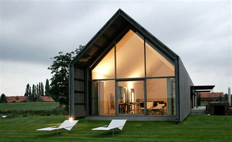 Modern Home Design Sustainable Barn House Shaped Facade Viahouse