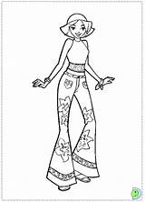 Dinokids Coloring Totally Spies Close sketch template