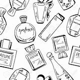 Perfume Bottle Drawing Illustration Background Getdrawings sketch template