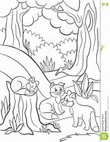 Coloring Pages Baby Fox Cute Squirrel Getcolorings Part Scaredy Color sketch template