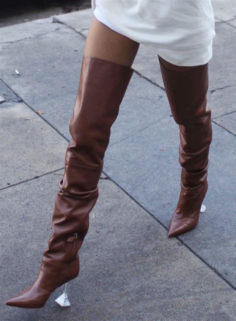 pia mia steps out for some shopping knee boots over knee boot pia mia