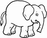 Elefante Cara Elefantes sketch template