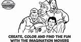 Movers Imagination sketch template