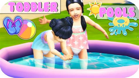 sims  functional toddler pools ball pit trampoline youtube
