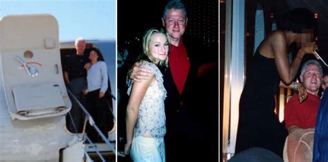 Shocking Photos Bill Clinton On Epstein’s Private Jet With Pimp