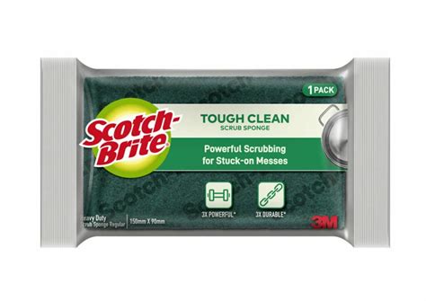 scotch brite tough clean scrub sponge regular  mm   mm  packcase  phillippines