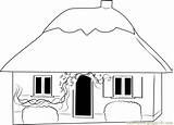 Cottage Coloring House Small Pages Coloringpages101 Online sketch template