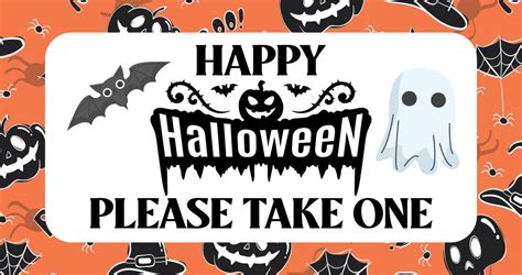 halloween trick  treat sign printable     printablee