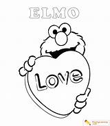 Elmo Coloring Easy Pages Sesame Street Date Sheet Valentine Fathers Coloringkidz sketch template