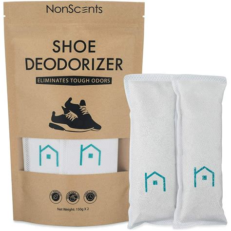 nonscents shoe deodorizer odor eliminator freshener  sneakers gym bags  lockers