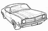 Holden Monaro Door sketch template