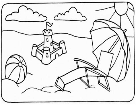 printable kids coloring pages  summer vacations