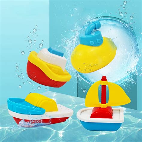 bangcool pcs bath toy floating boat bathtub toy shower toys  baby