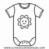 Baby Coloring Onesie Template sketch template