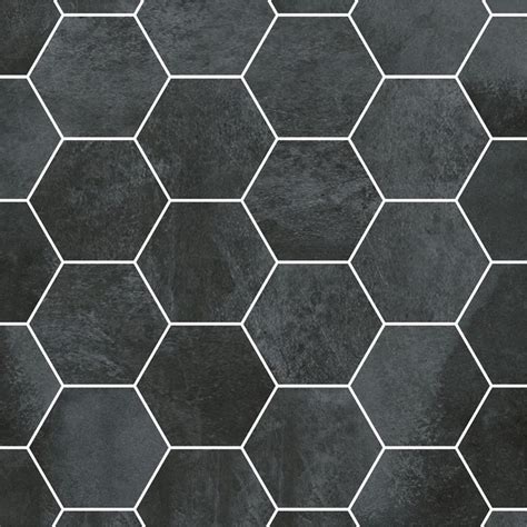 hexagon urbana anthracite pera tile mosaic bathroom tile