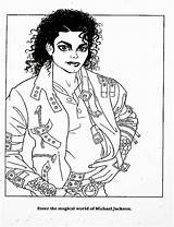 Coloring Michael Jackson Book Pages Popular sketch template